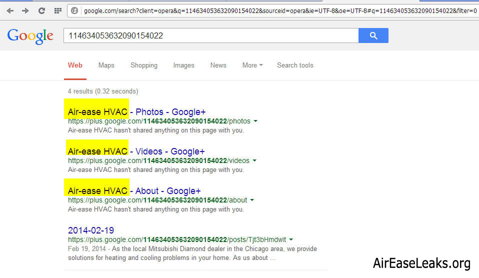 Air-Ease original profile page